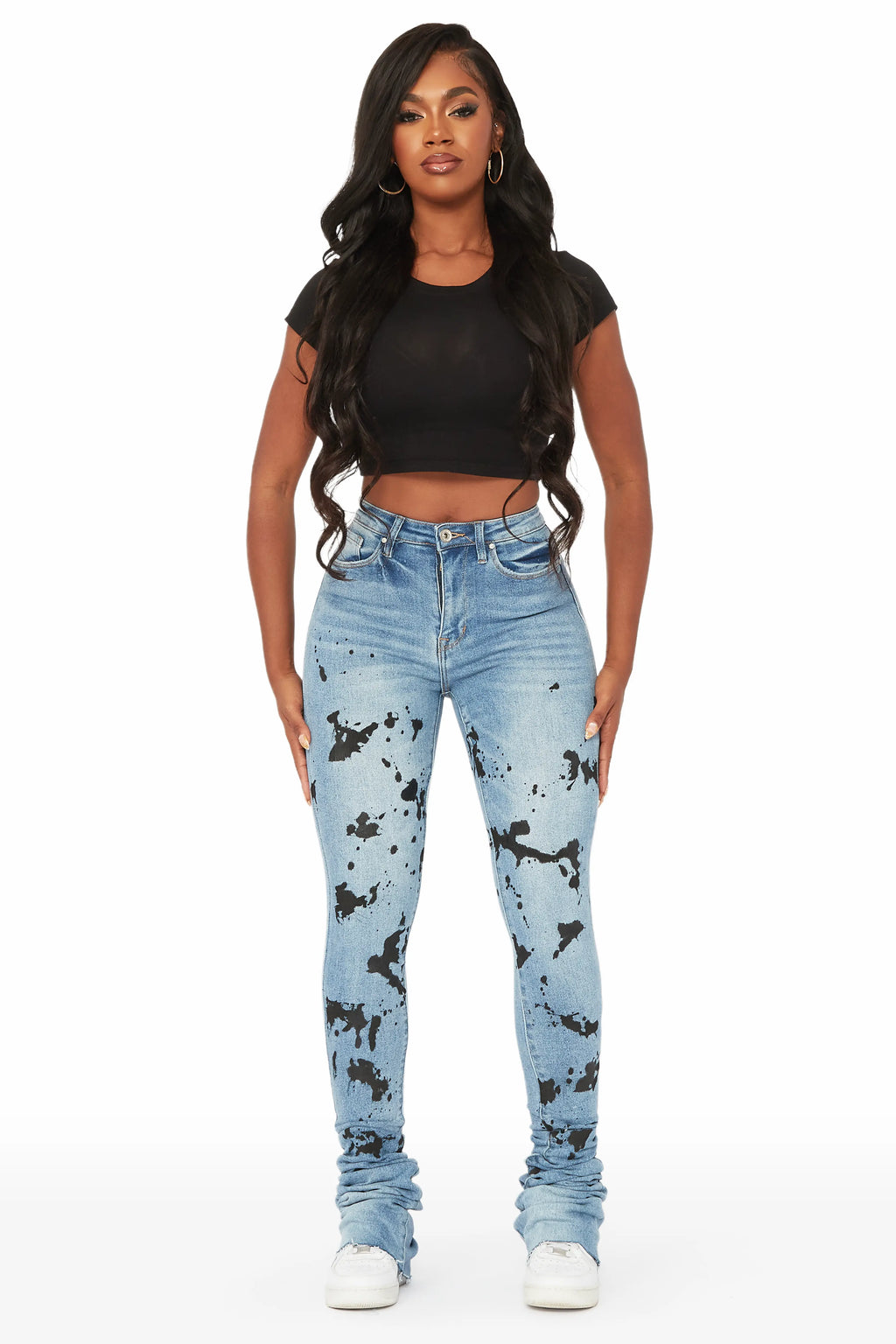 Promise Light Wash Super Stacked Jean