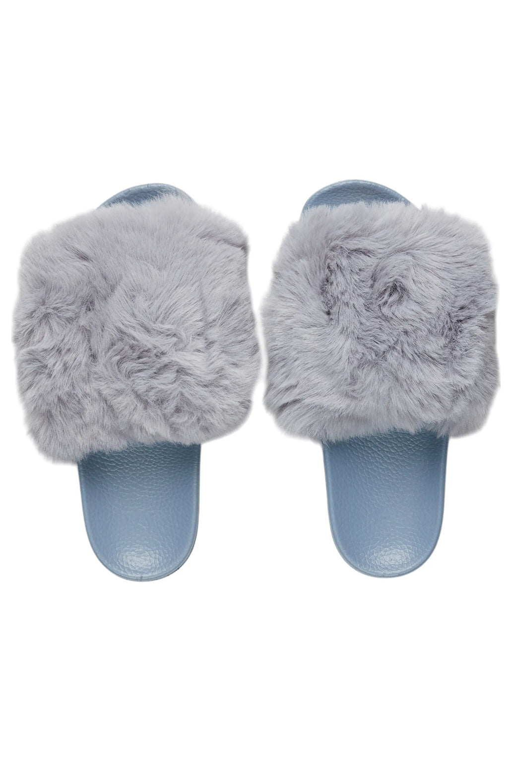 Tatyana Grey Fur Slides