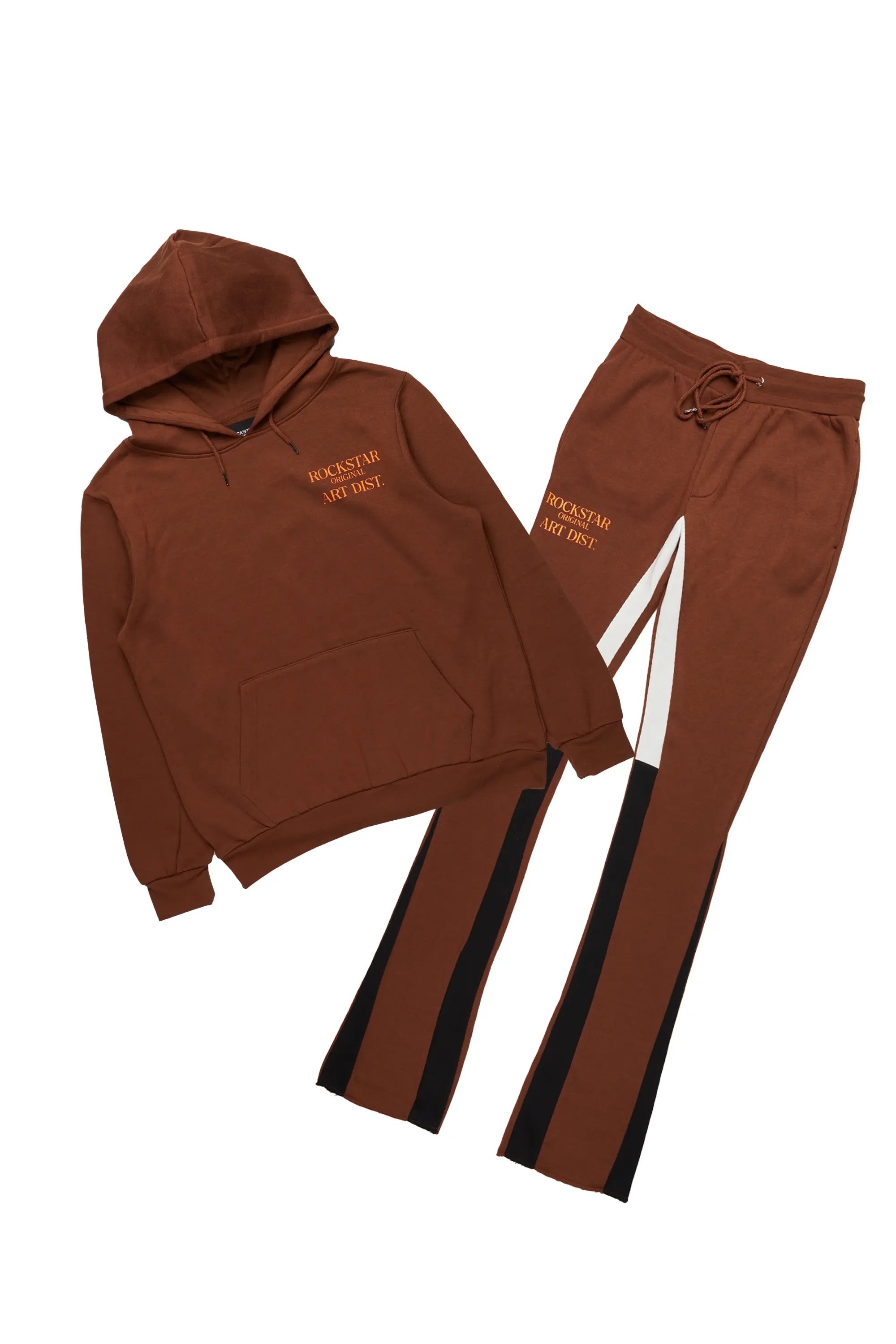 Briggs Brown Hoodie/Stacked Flare Track Set