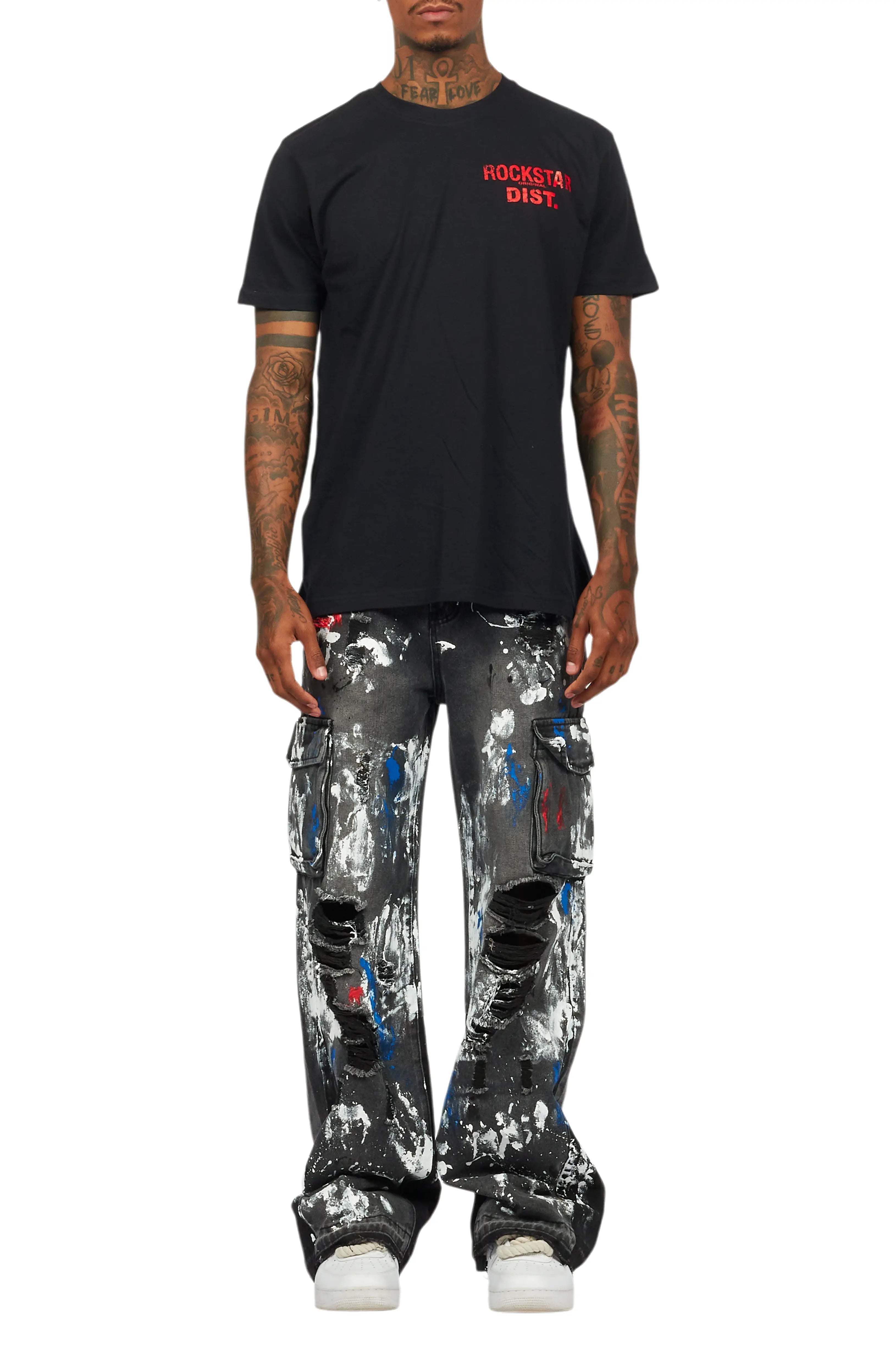 Dallin Grey Painter Baggy Cargo Jean