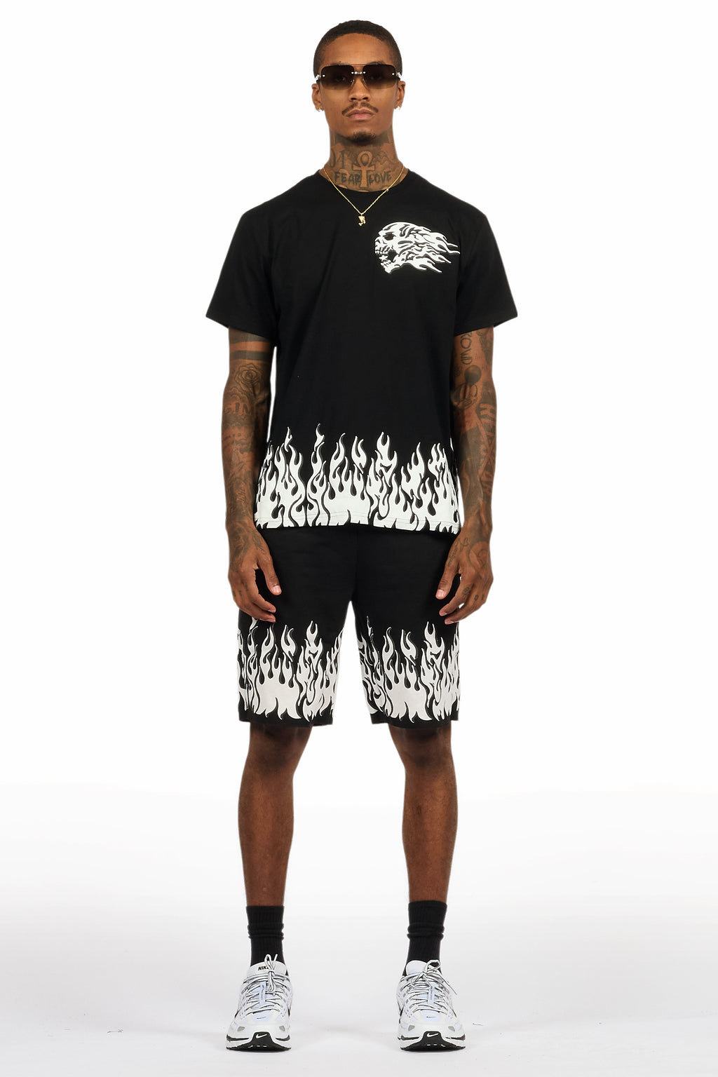 Bubble Black T-Shirt/Short Set