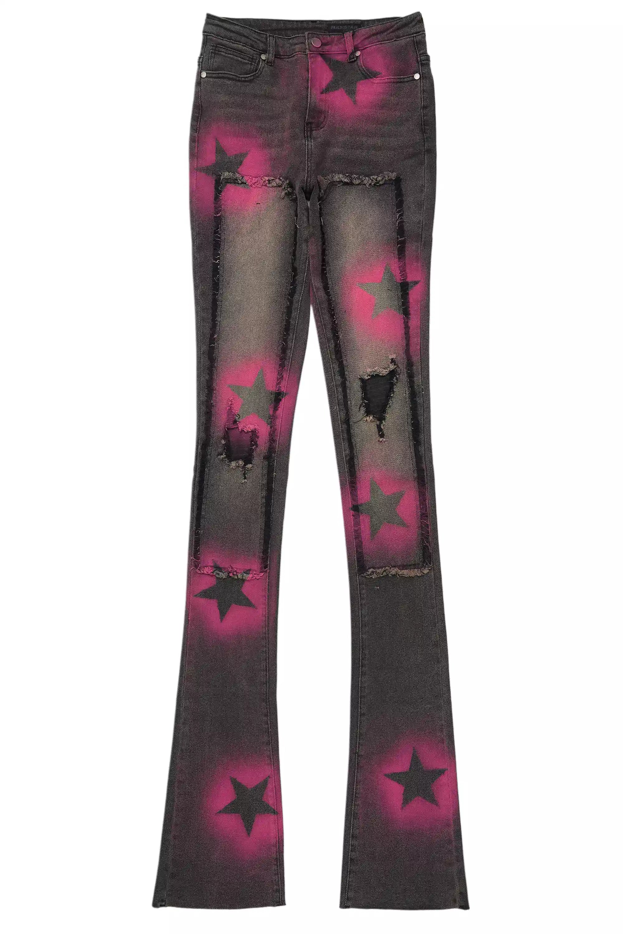 Ashanta Black Wash Super Stacked Jean