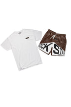 Zayn White Graphic Short Set