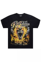 Gavonni Black Rhinestone Short Sleeve Tee