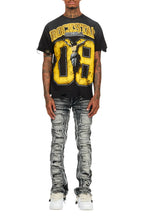 Fields Black/Yellow Oversized Graphic T-Shirt