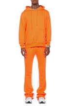 Basic Orange Hoodie/Baggy Track Pant Set