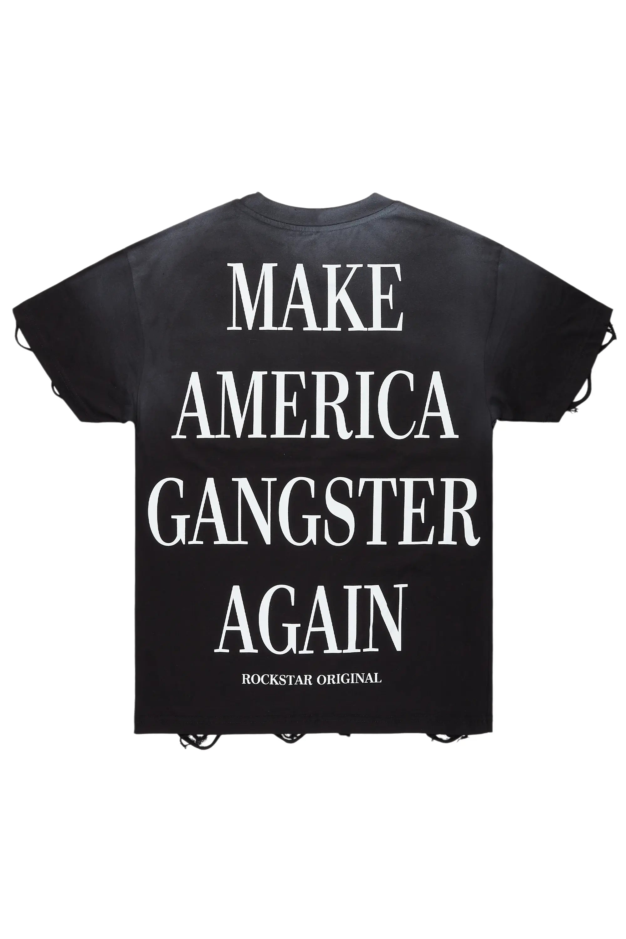 Drako Black Oversized Graphic T-Shirt