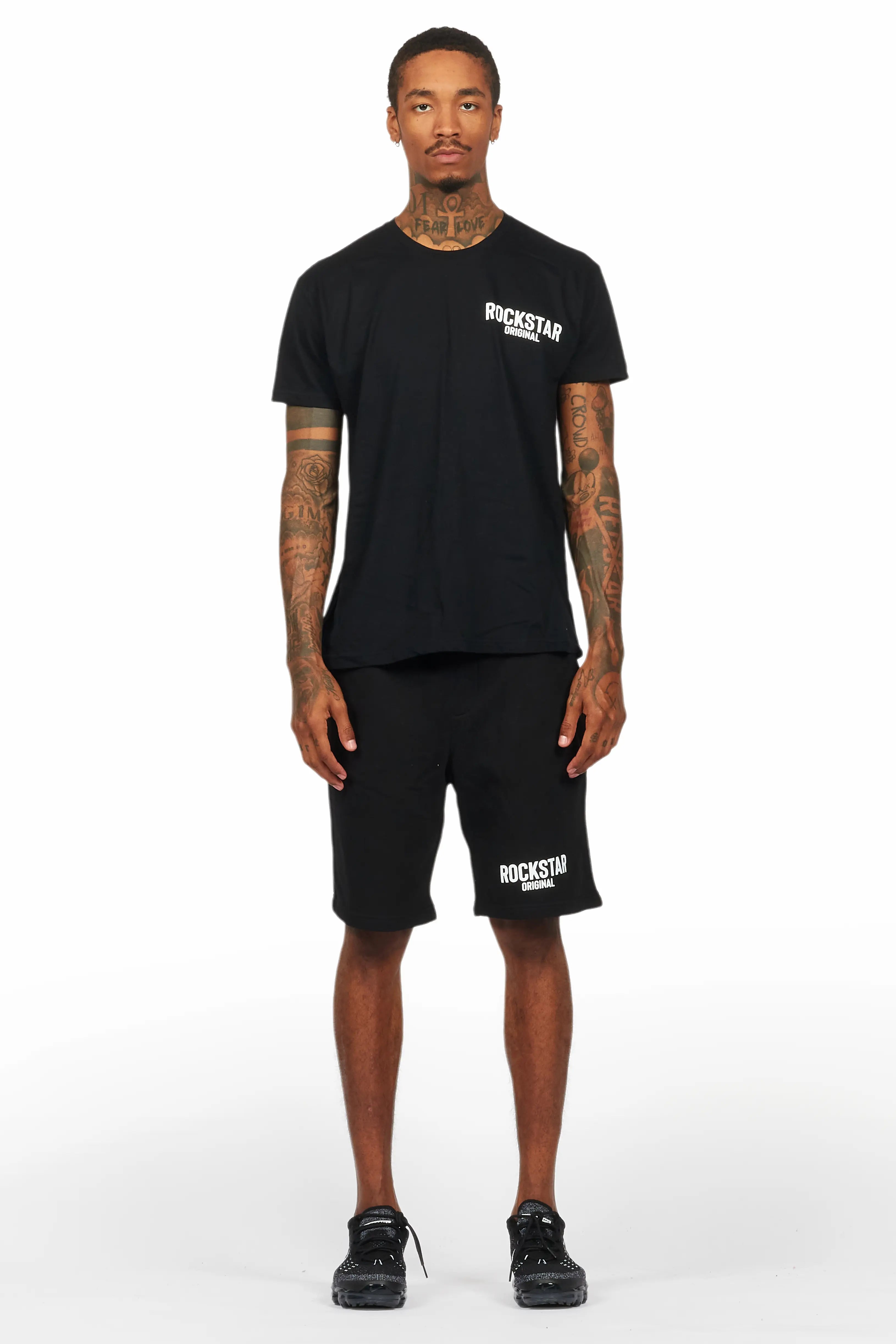 Sana Black/White Short Set