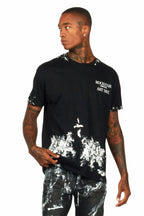 Filip Black/White Graphic Oversized T-Shirt