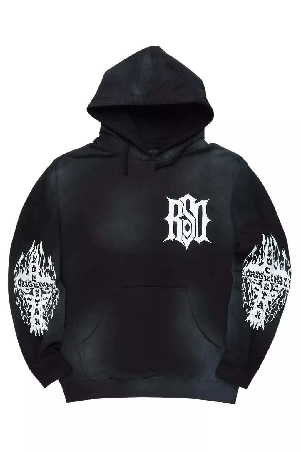 Sebrina Black Graphic Hoodie