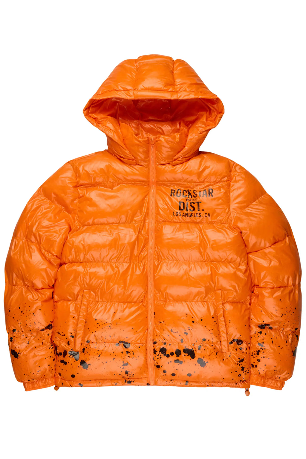 Raffer Orange Heavy Puffer Jacket