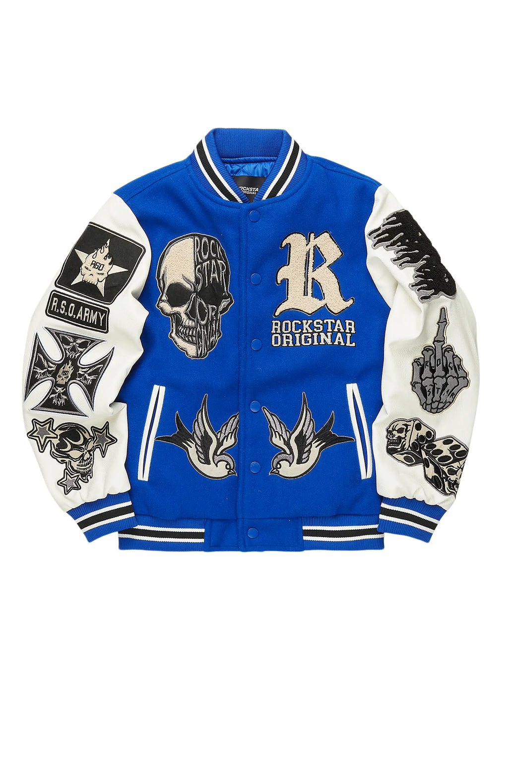 Boys Vidar Royal Blue Varsity Jacket