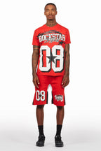 Allstar Red/White T-Shirt Short Set