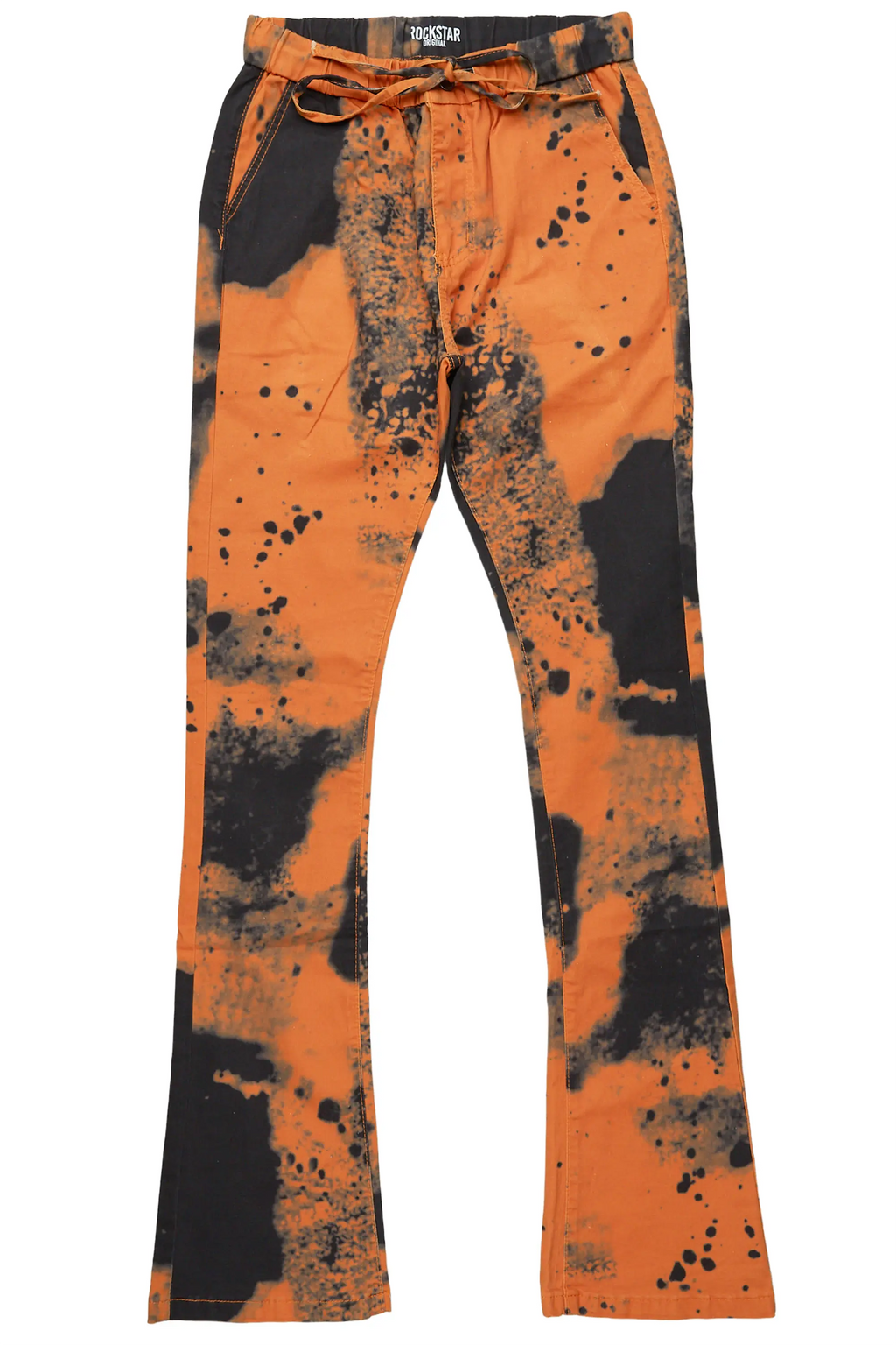 Alam Orange Stacked Flare Pant