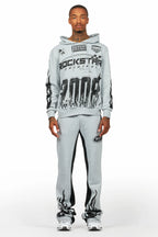 Amos Heather Grey Hoodie/Baggy Track Pant Set