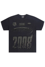 Amos 2.0 Black Graphic Rhinestone T-Shirt