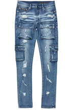 Kap Dark Blue Cargo Jean