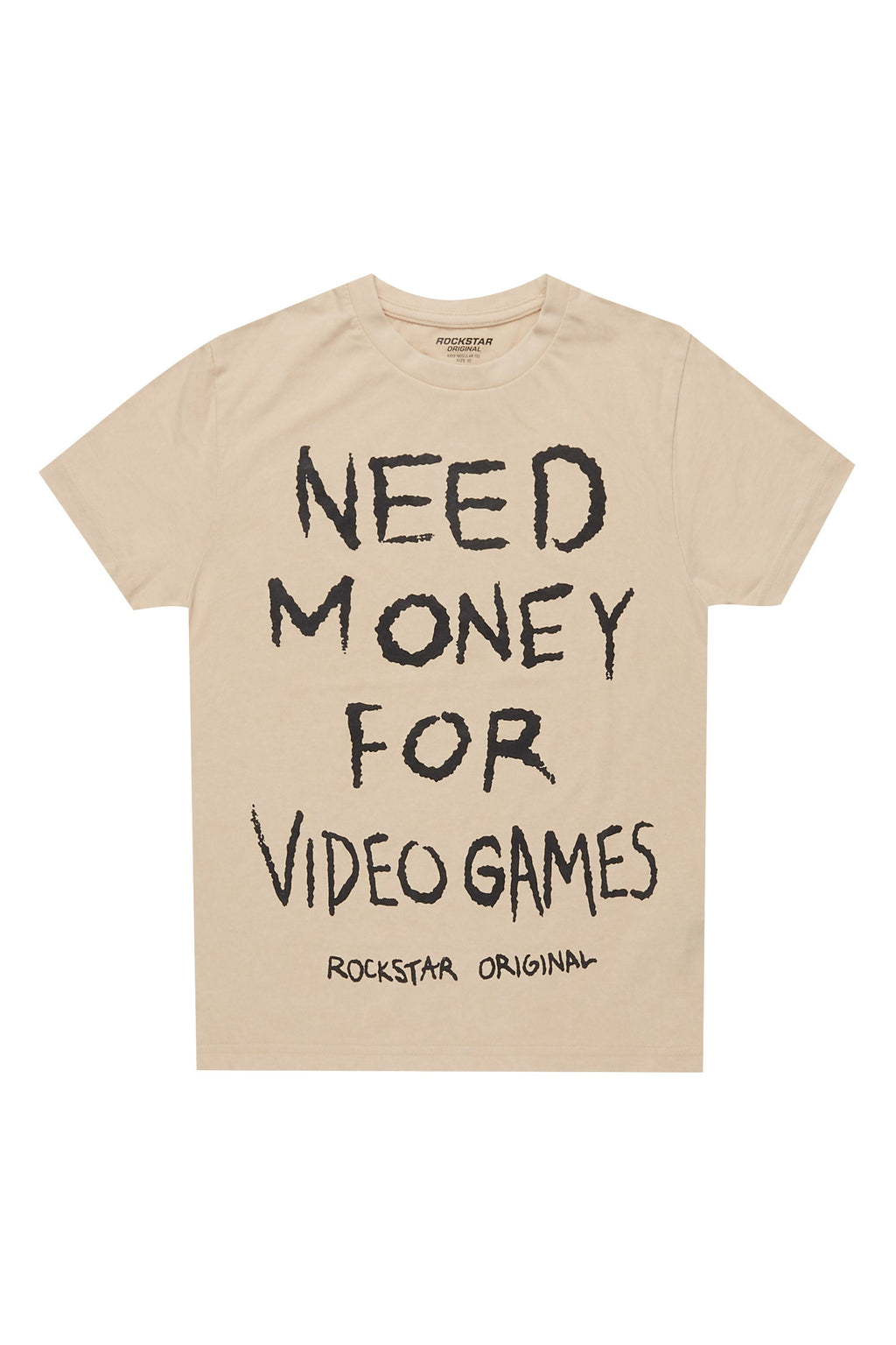 Boys M4 Video Games Vintage Sand Graphic T-Shirt