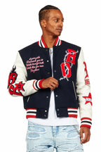 Skoll Navy Varsity Jacket