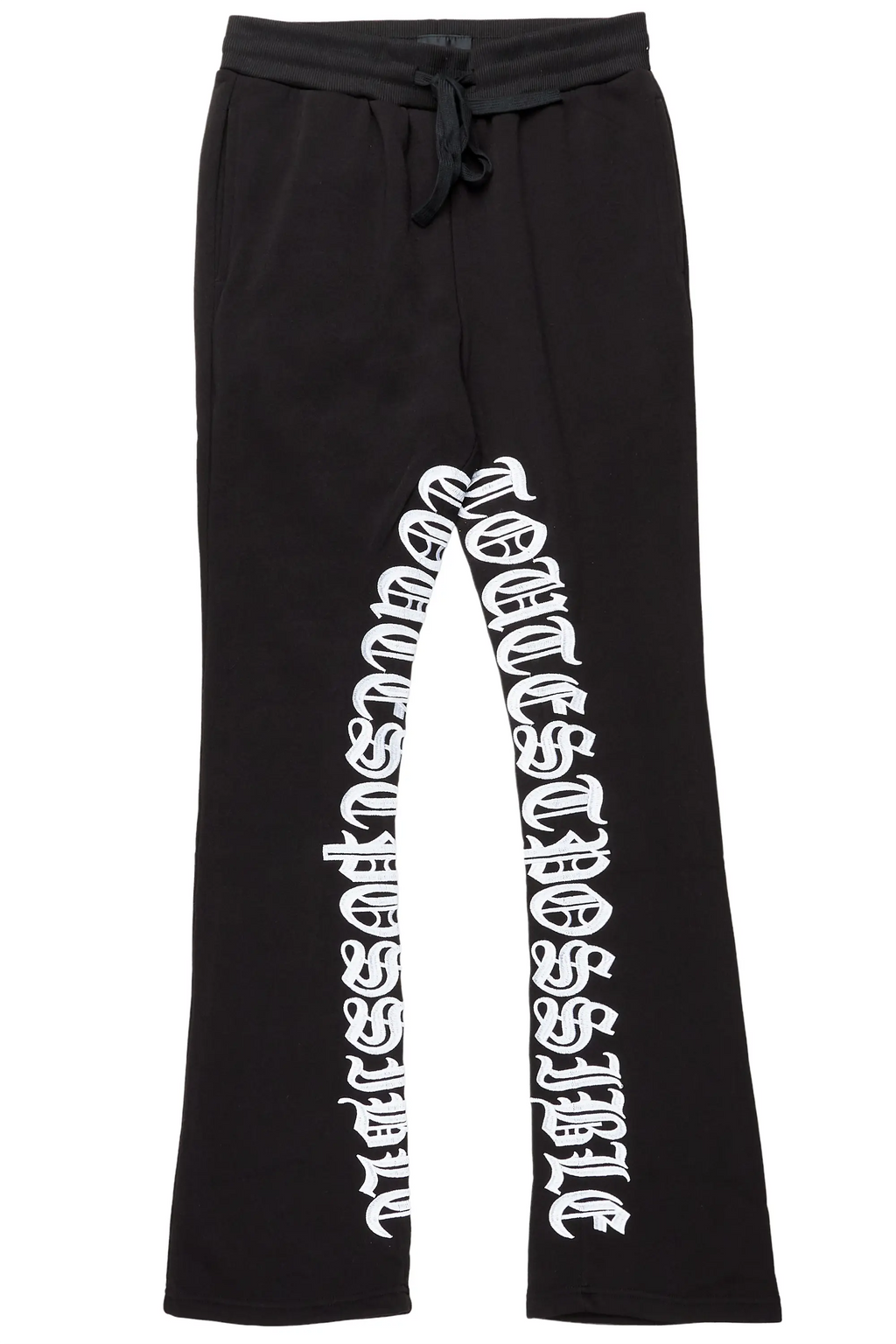 Konnor Black/White Stacked Flare Pants