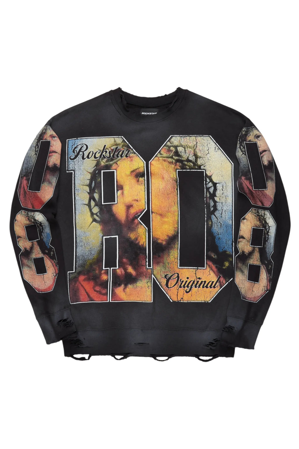 Lainer Black Graphic Crewneck