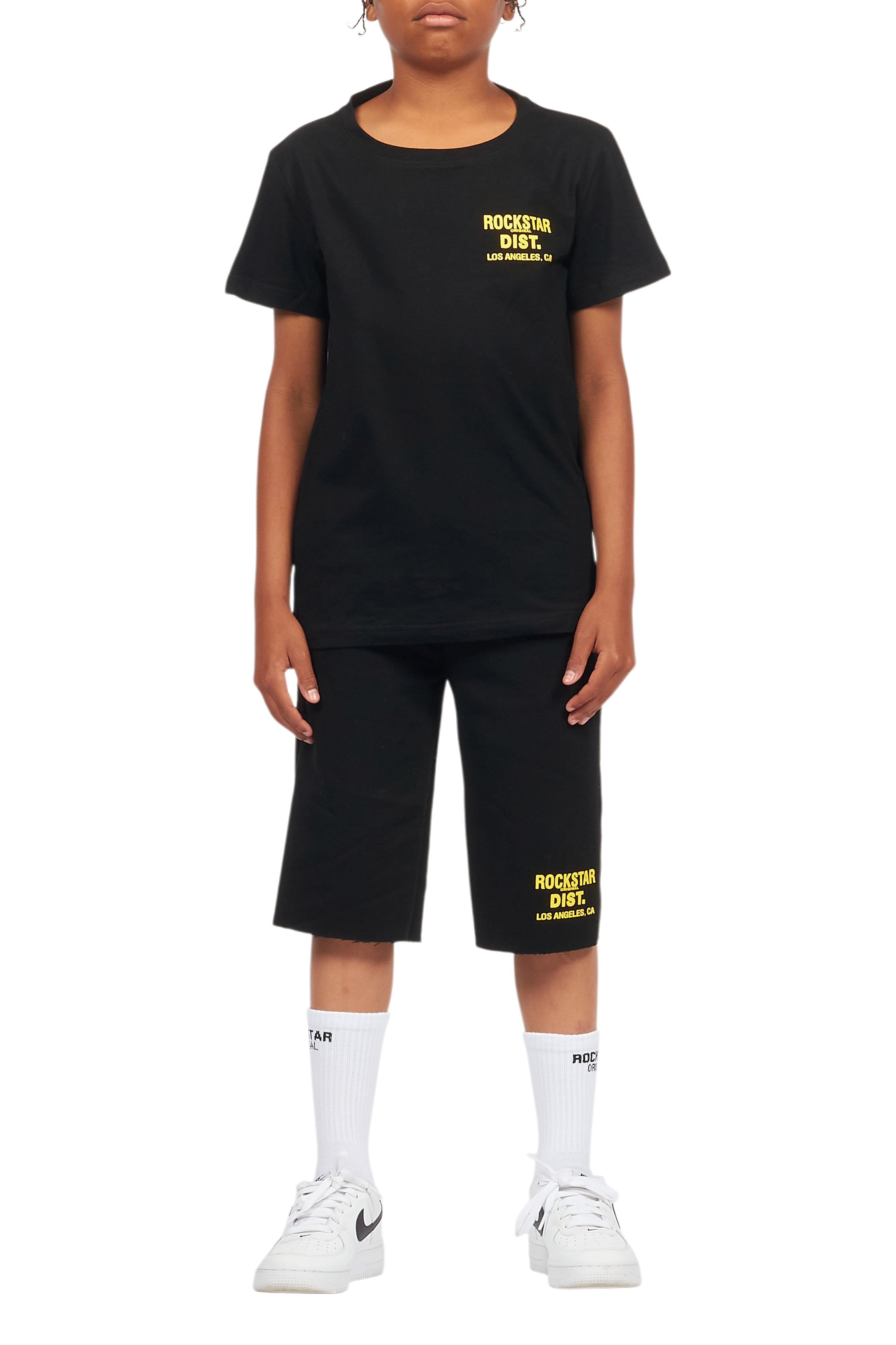 Boys Lake Black T-Shirt/Short Set