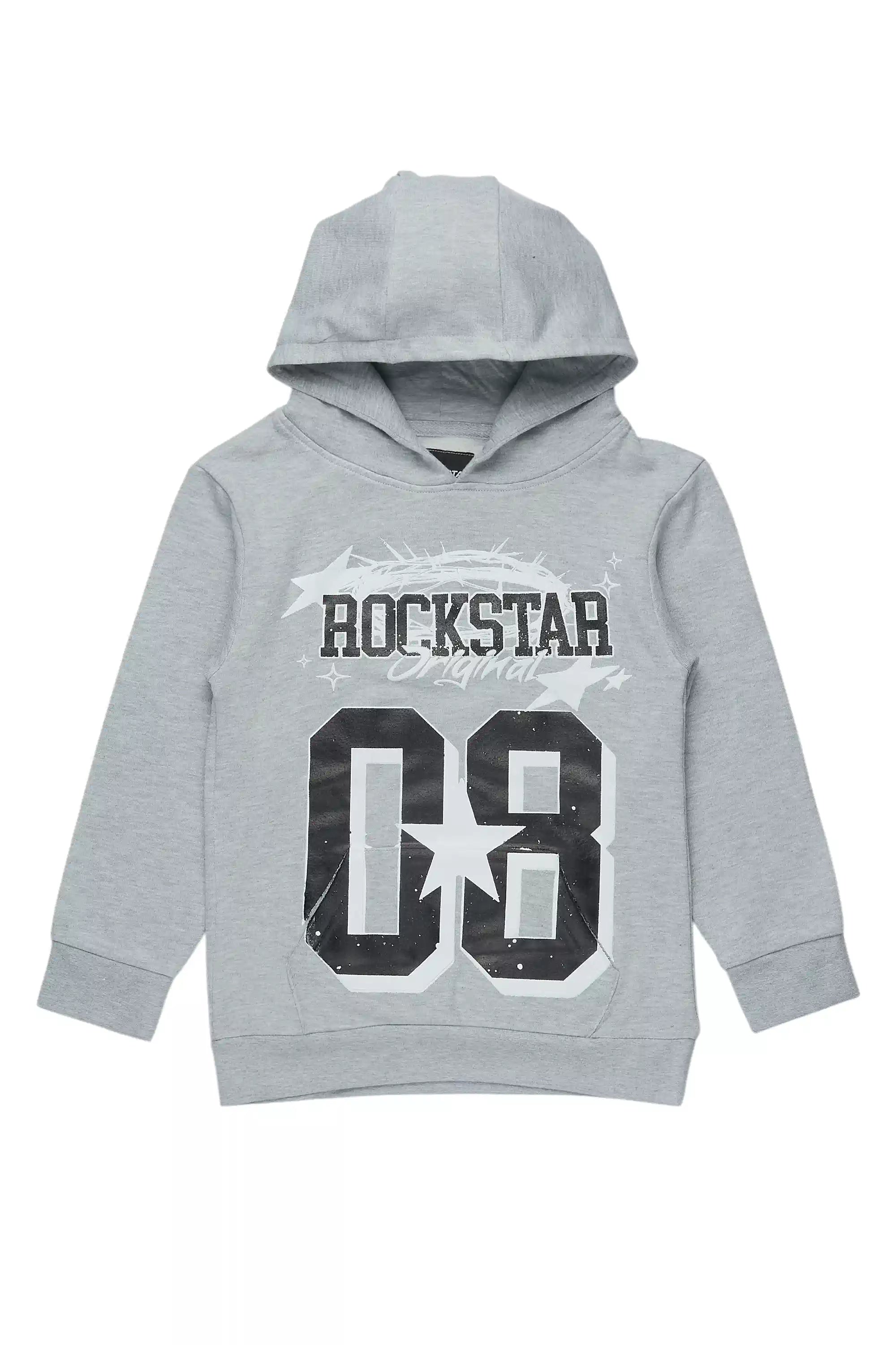 Boys Allstar Grey/Black Graphic Hoodie