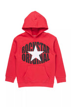 Boys Ezra Red Graphic Hoodie