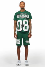 Allstar Green/White T-Shirt Short Set
