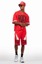 Climi Red T-Shirt/Short Set