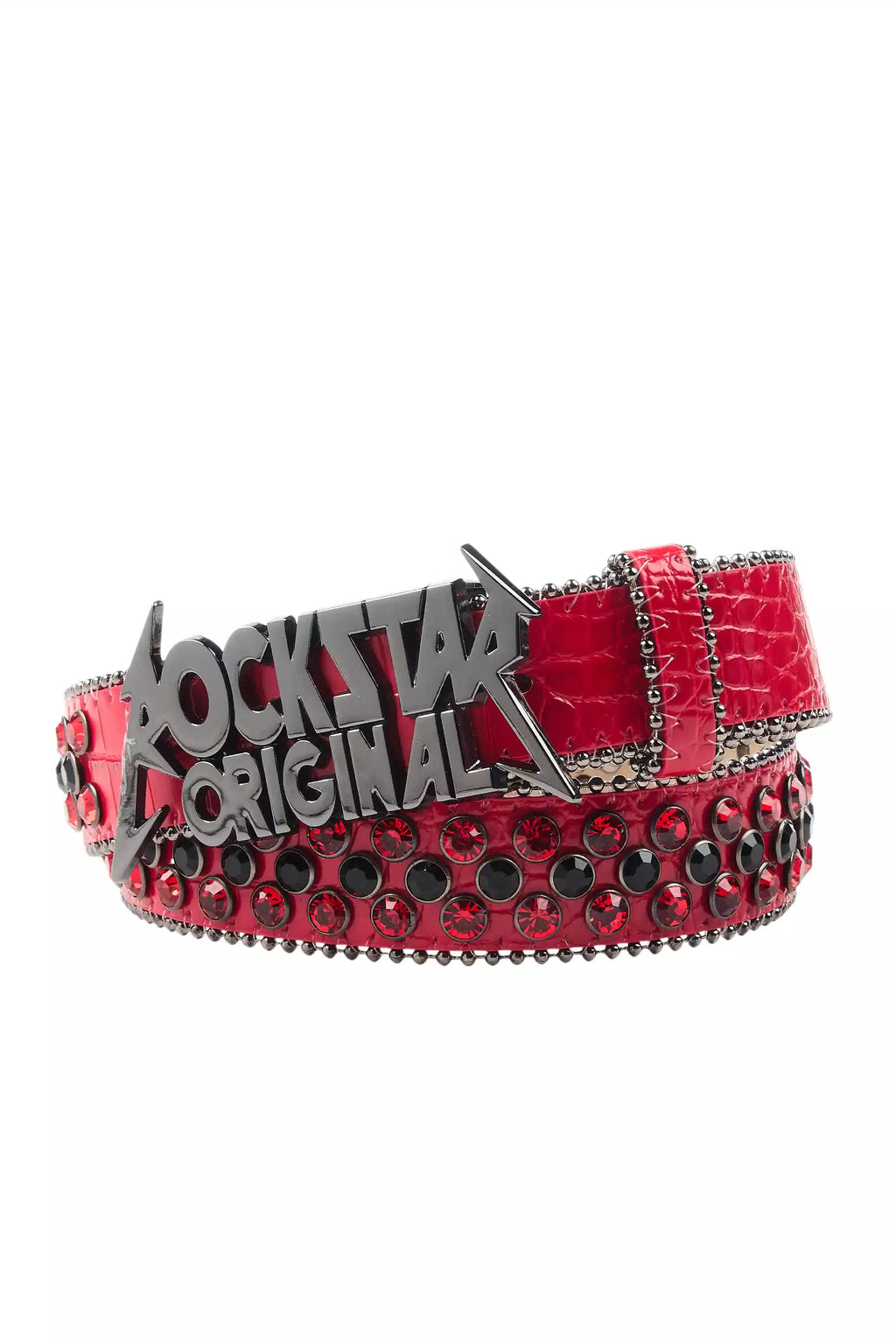 Jazlynn Red Rhinestone Belt