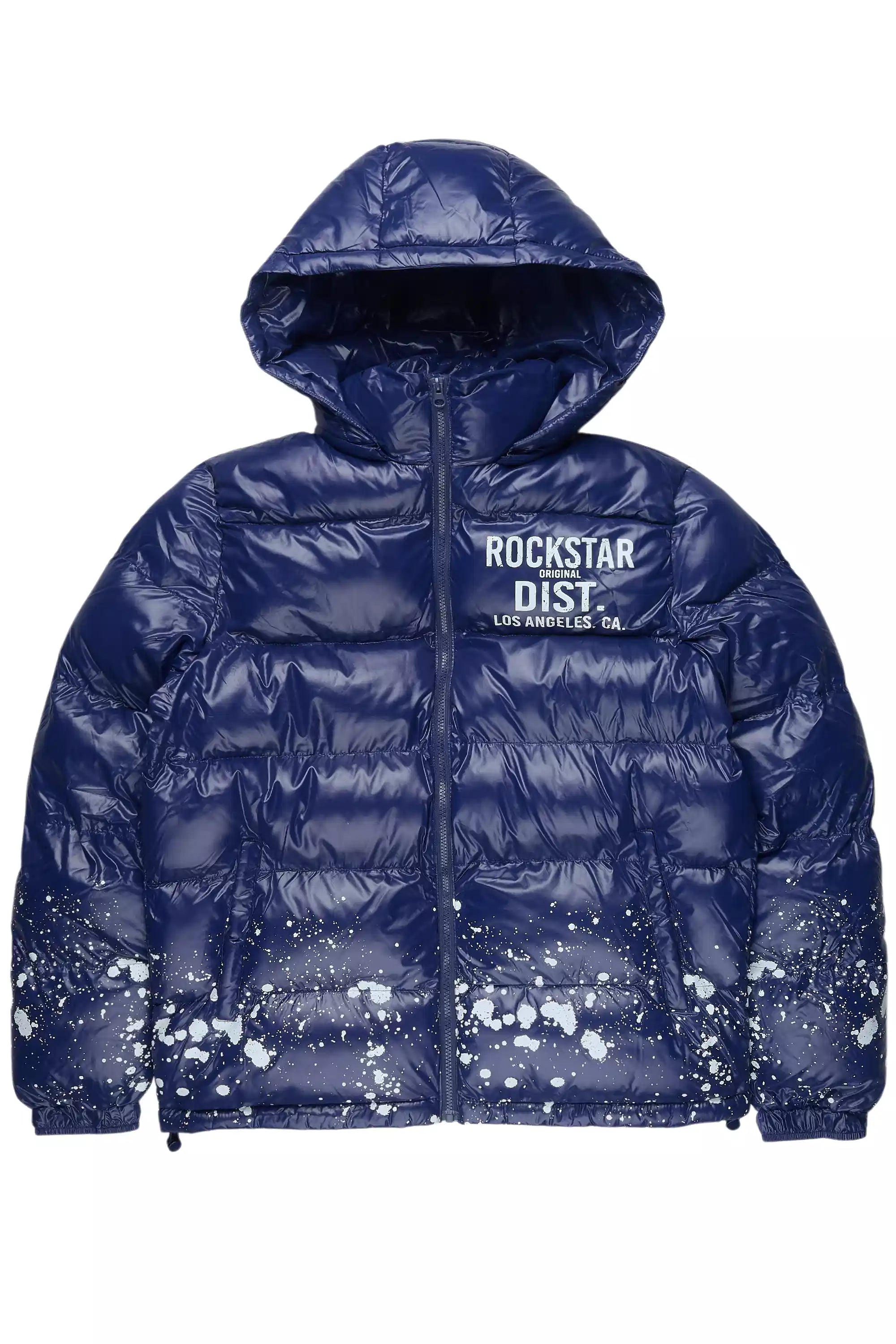 Raffer Navy Heavy Puffer Jacket
