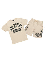 Members Beige T-Shirt/Short Set