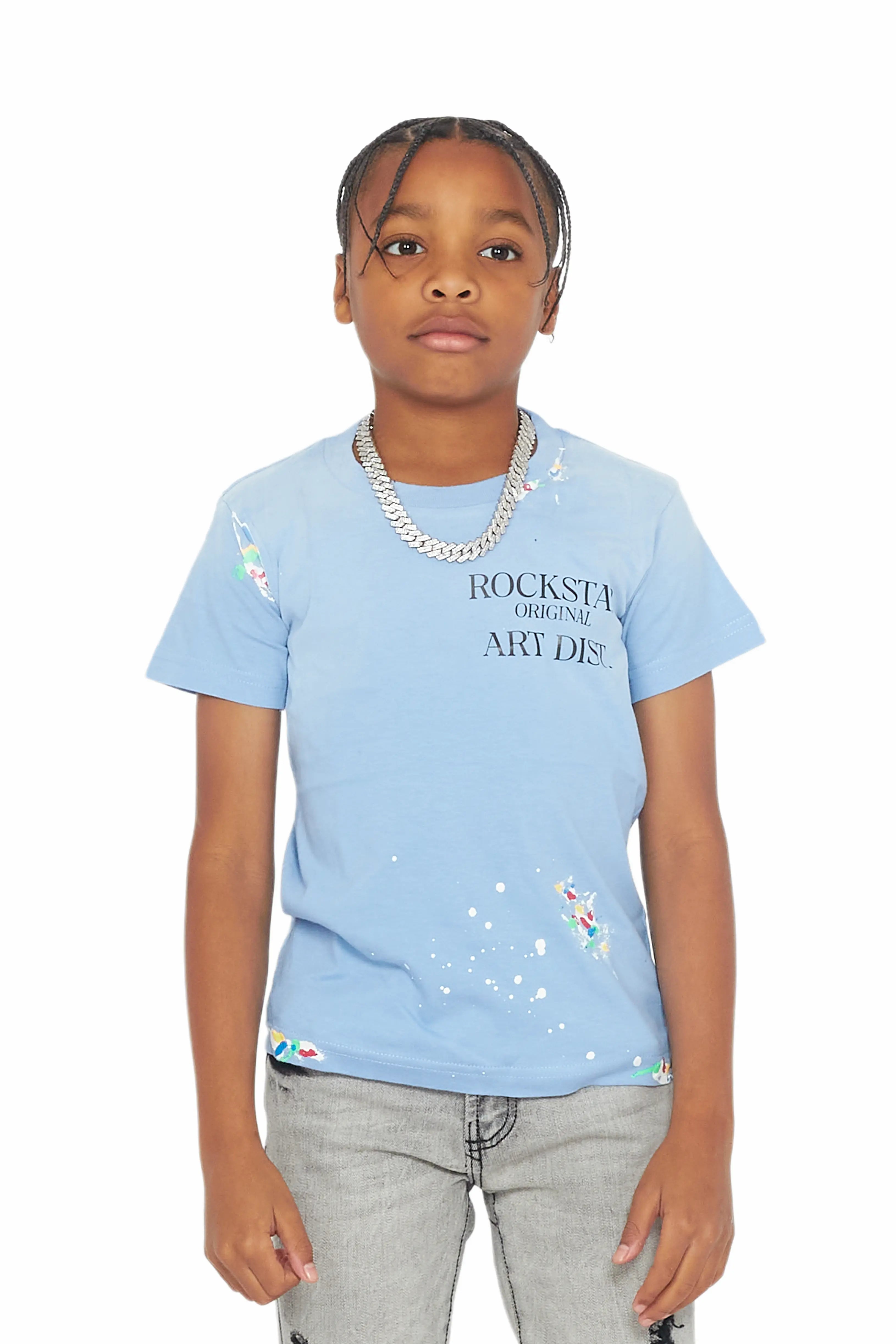 Boys Palmer Blue Graphic T-Shirt
