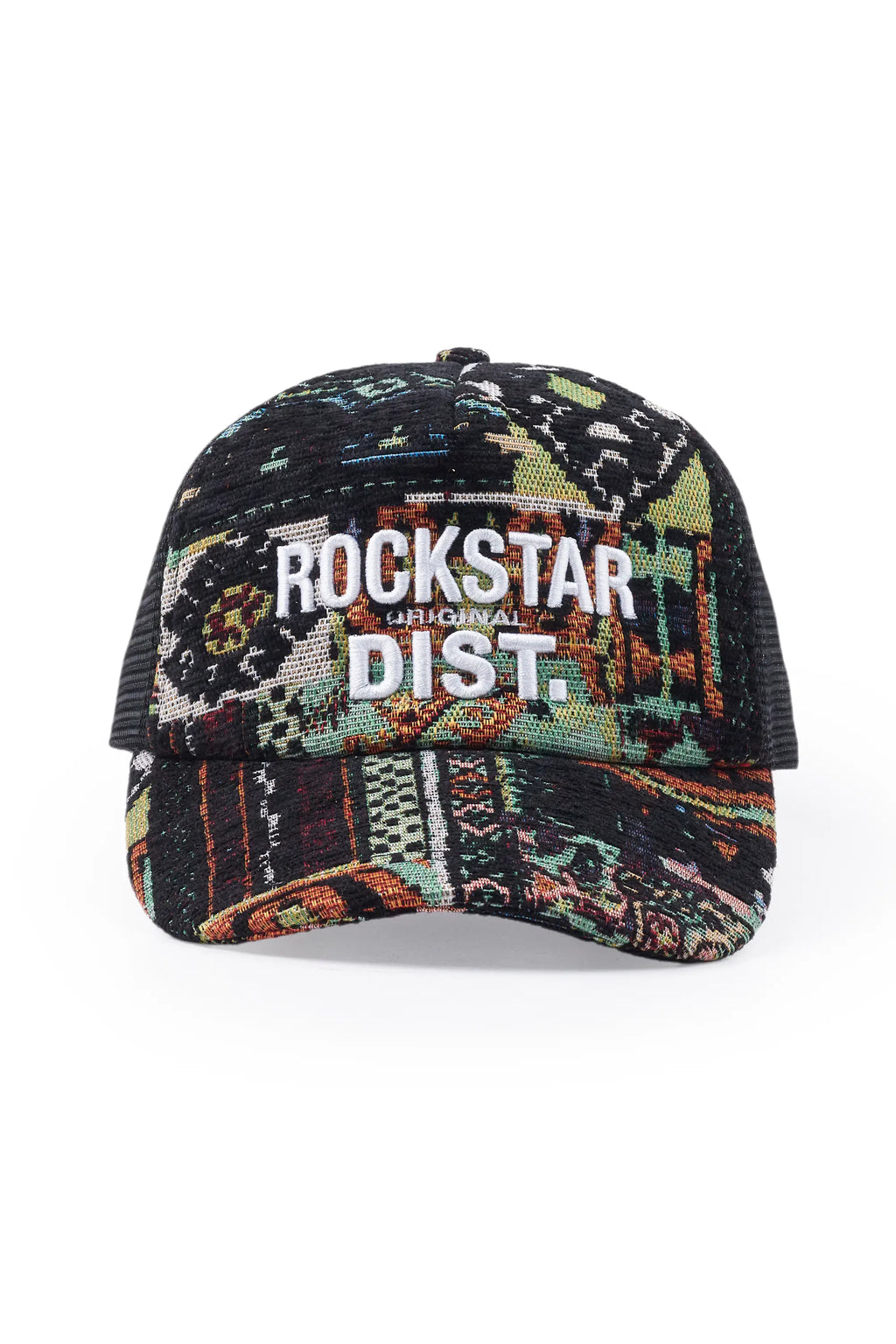 Tashyla Green Tapestry Trucker Hat