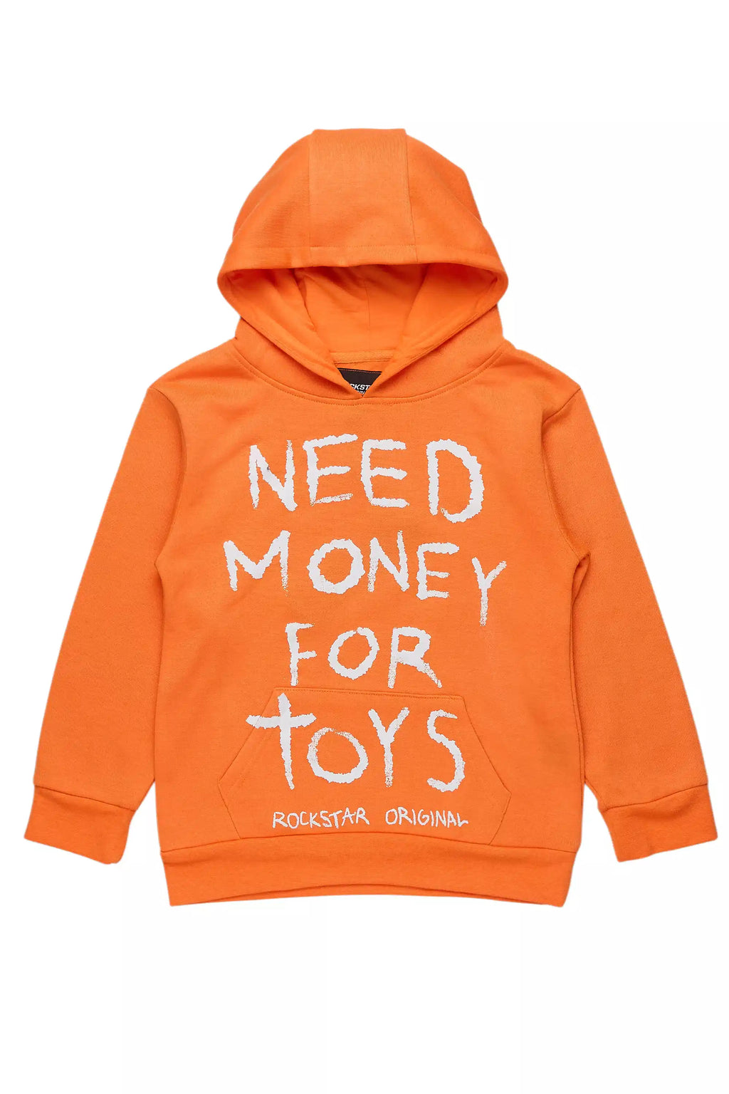 Boys M4 Toys Orange/White Graphic Hoodie