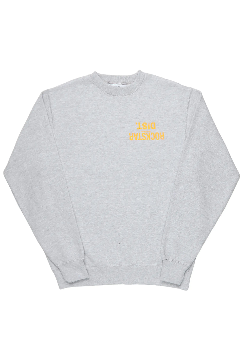 Dist. Town Heather Grey/Yellow Graphic Crewneck