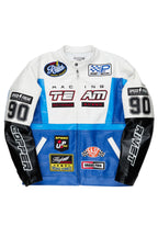 Madara Blue PU Leather Jacket