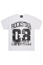 Flamur White Graphic Rhinestone T-Shirt