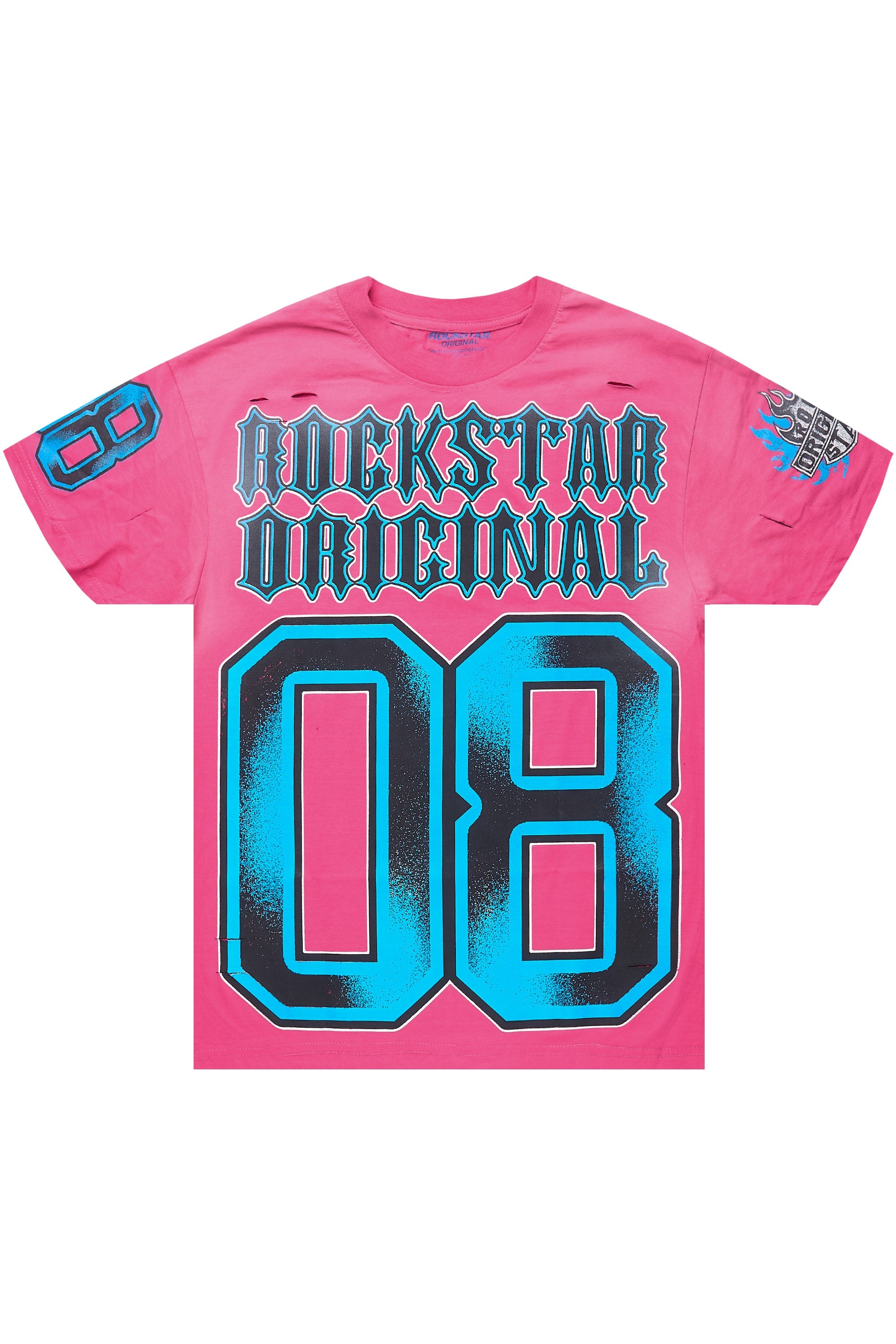 Alim Fushia Oversized Graphic T-Shirt