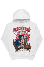 Vale White Graphic Hoodie