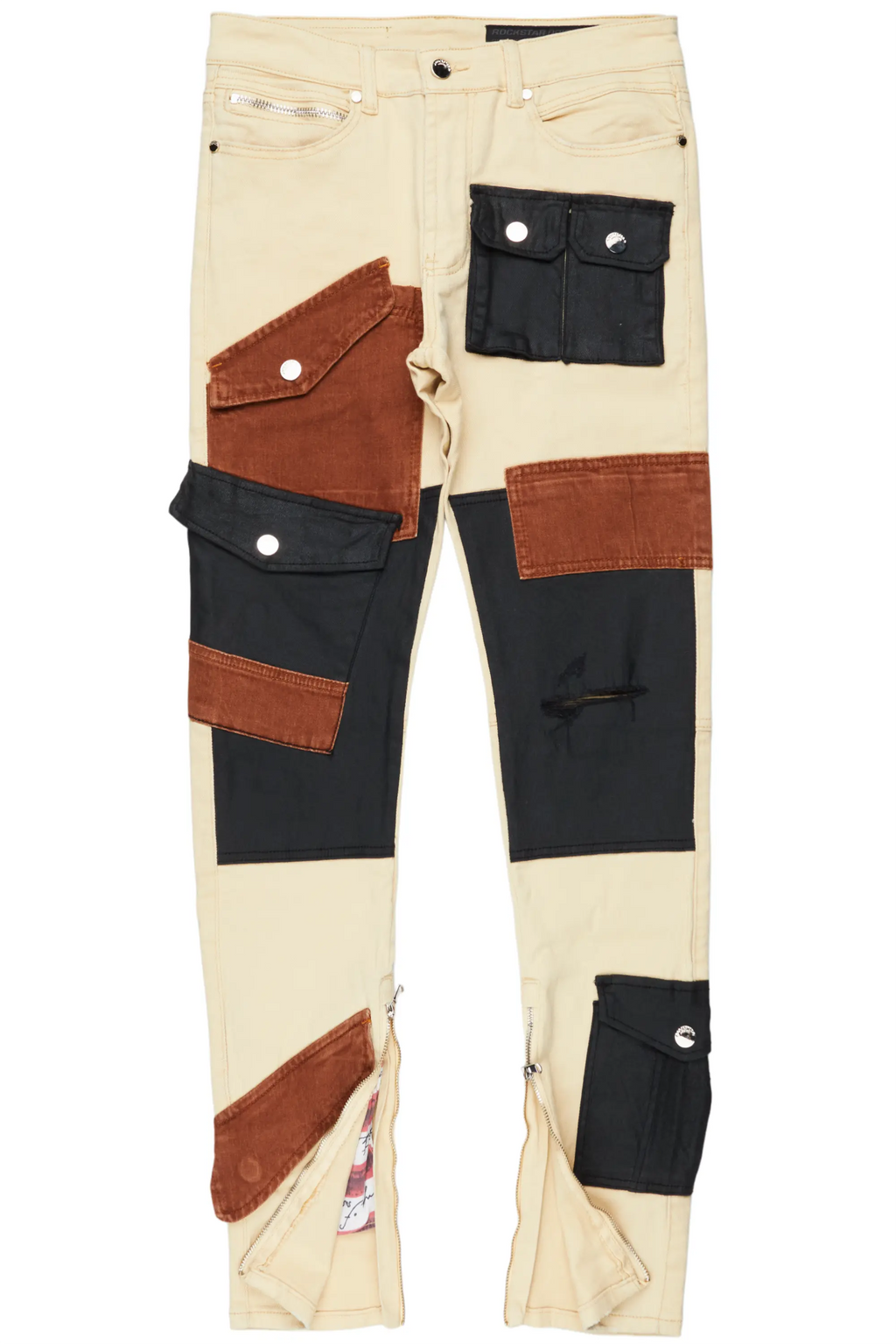 Demarcus Beige Patch Jean
