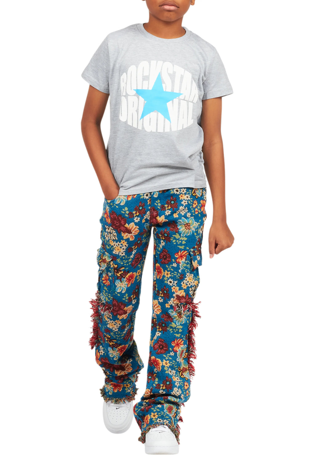 Boys Ezra Grey Graphic T-Shirt