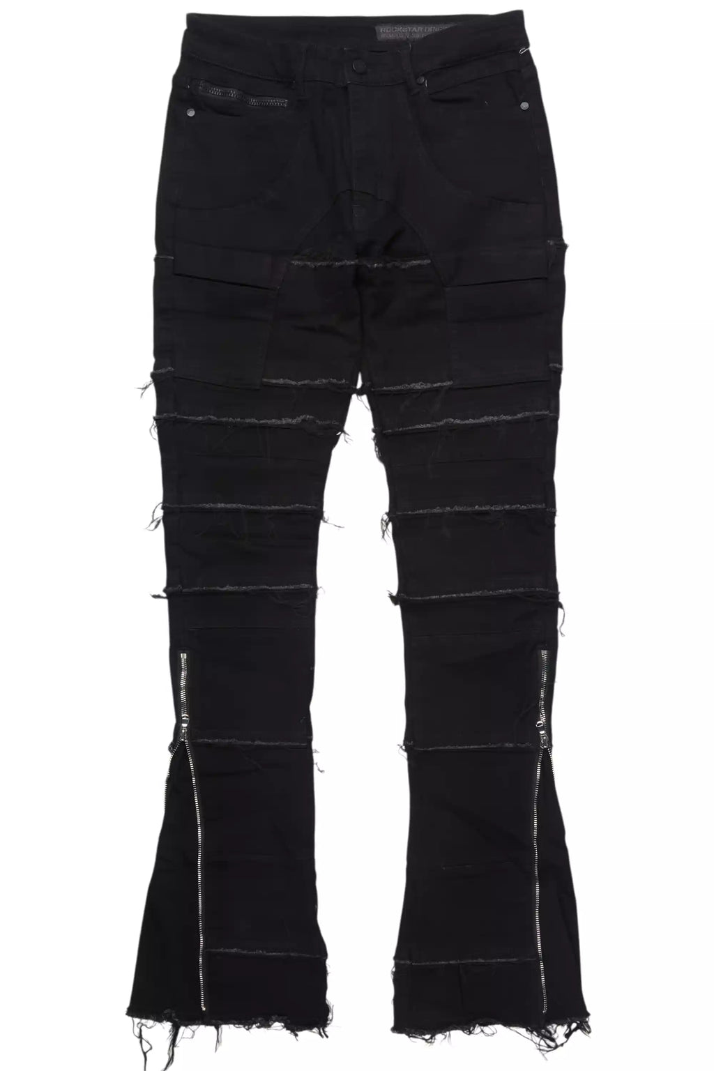 Horado Jet Black Stacked Flare Jean