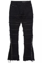 Horado Jet Black Stacked Flare Jean