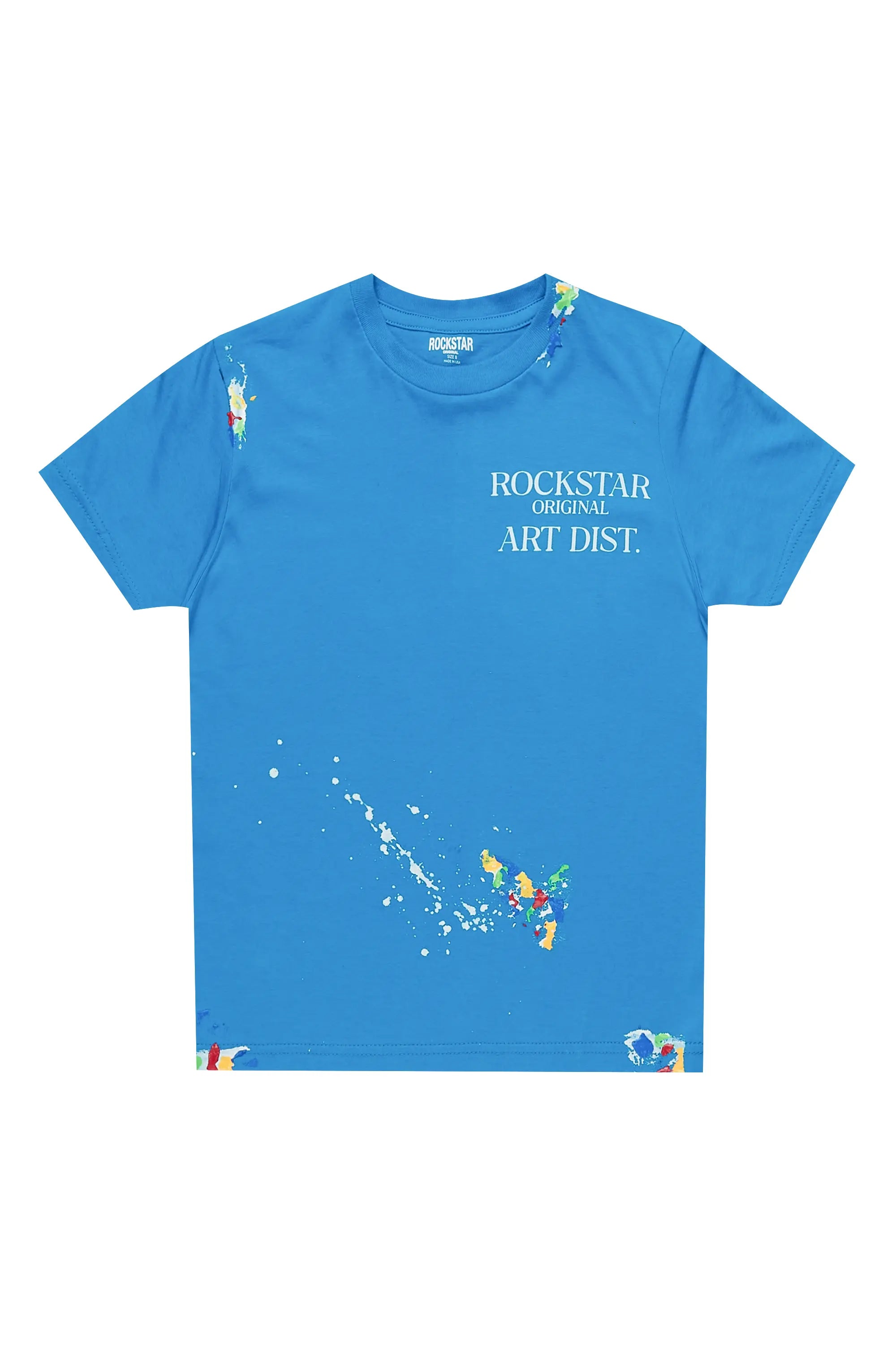 Boys Palmer Turquoise Graphic T-Shirt