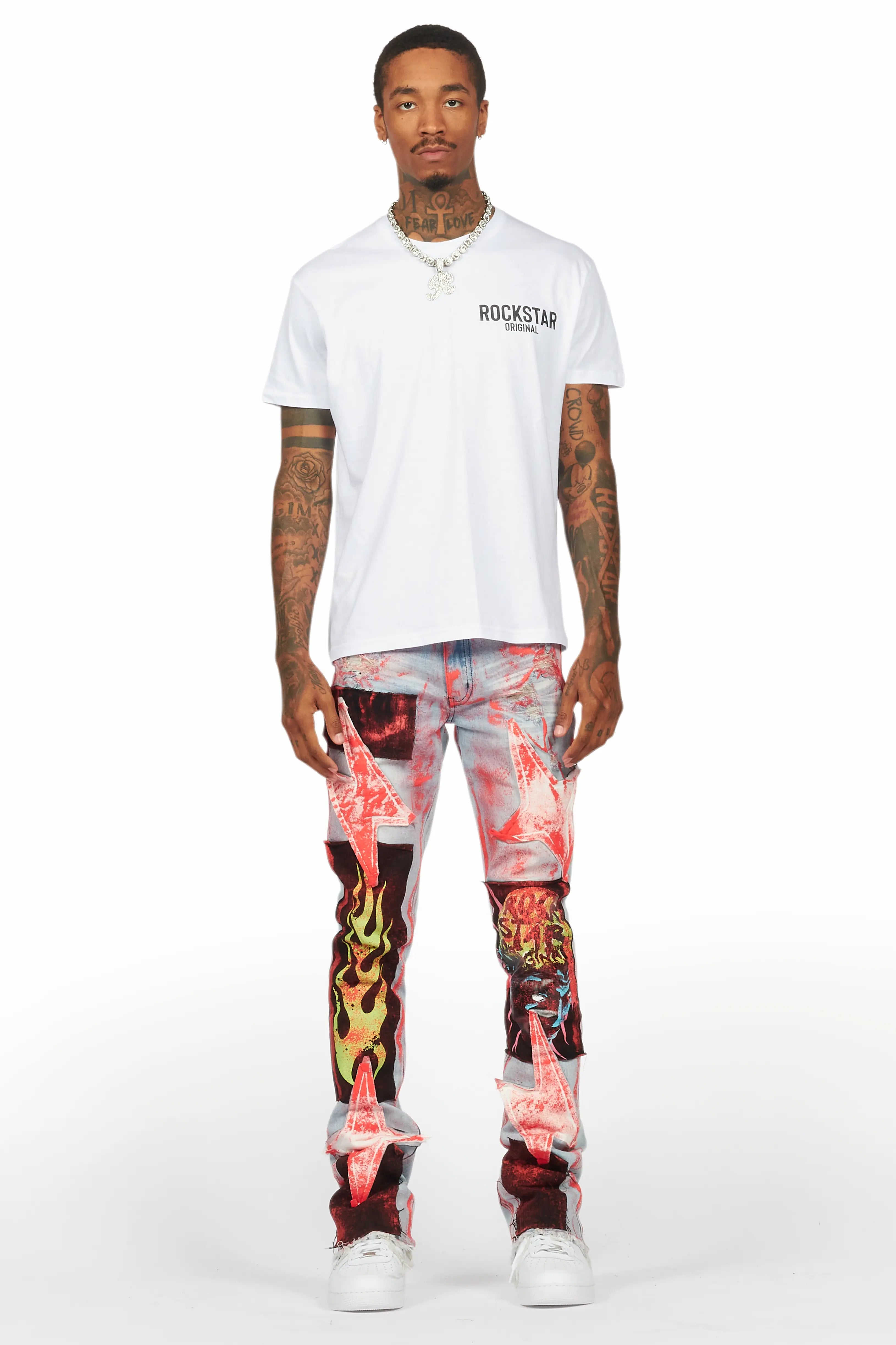 Sana White/Black Graphic T-Shirt