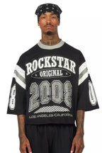 Jaren Black Boxy Crop T-Shirt