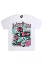 Yarri White Rhinestone Short Sleeve Tee