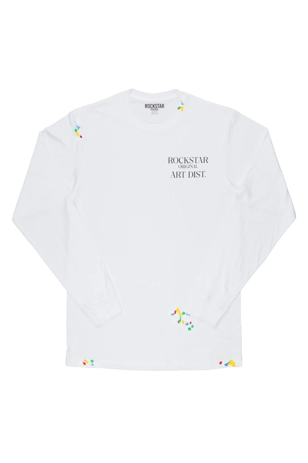 Palmer White Long Sleeve T-Shirt